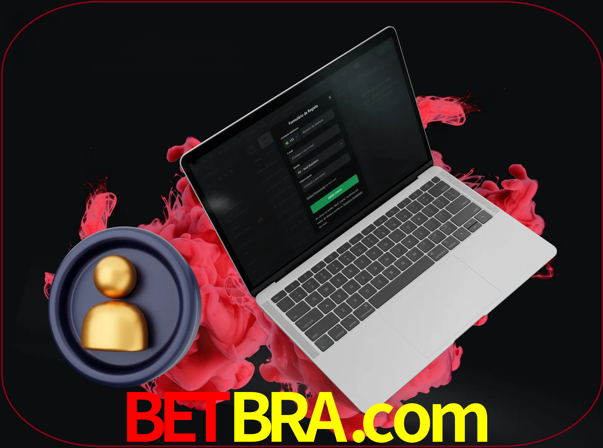 No cabeçalho do site betbra, clique no botão que o levará a um formulário especial onde terá de introduzir as suas informações actuais.