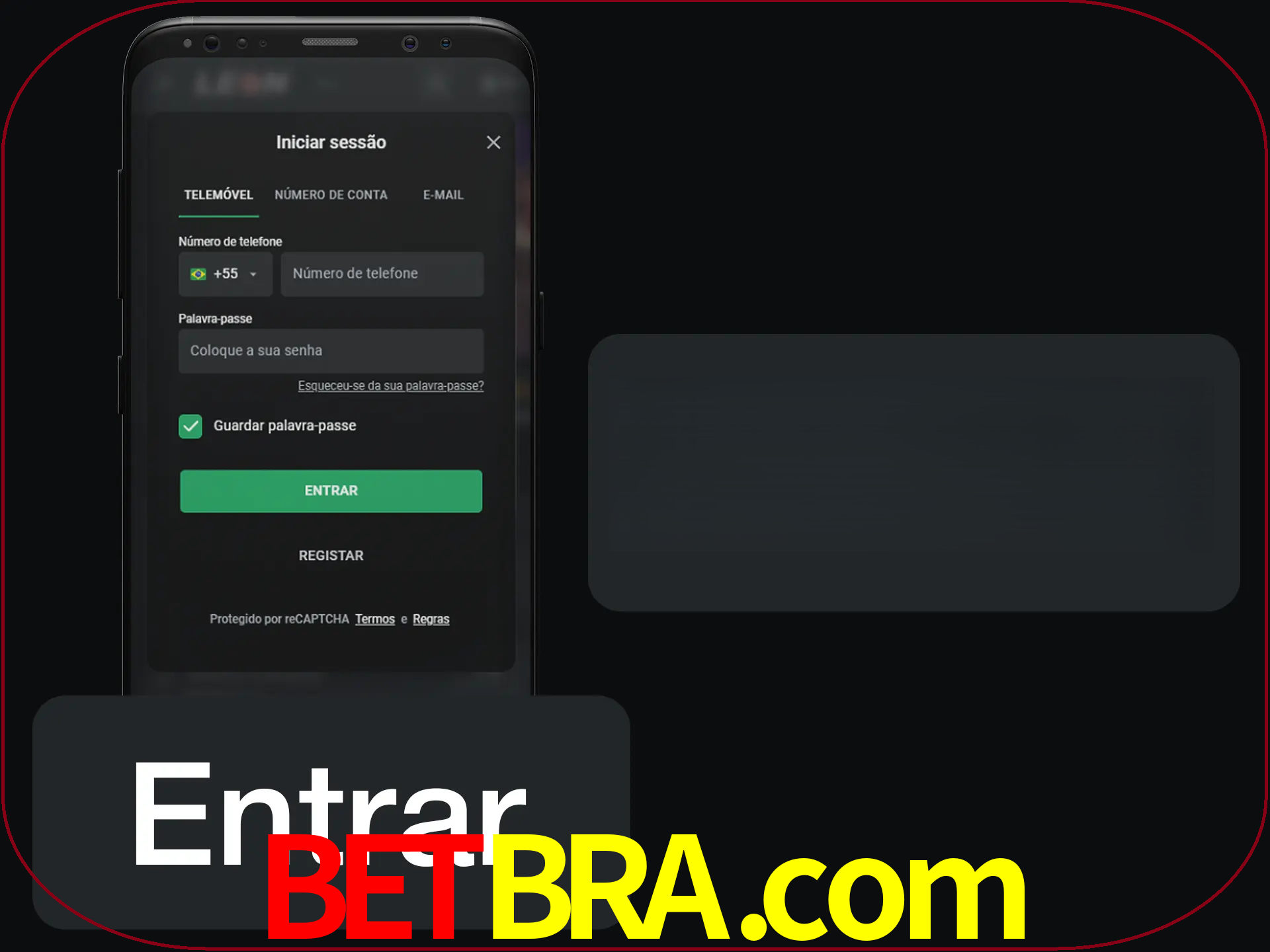 Faça o login para começar a apostar e jogar no cassino.