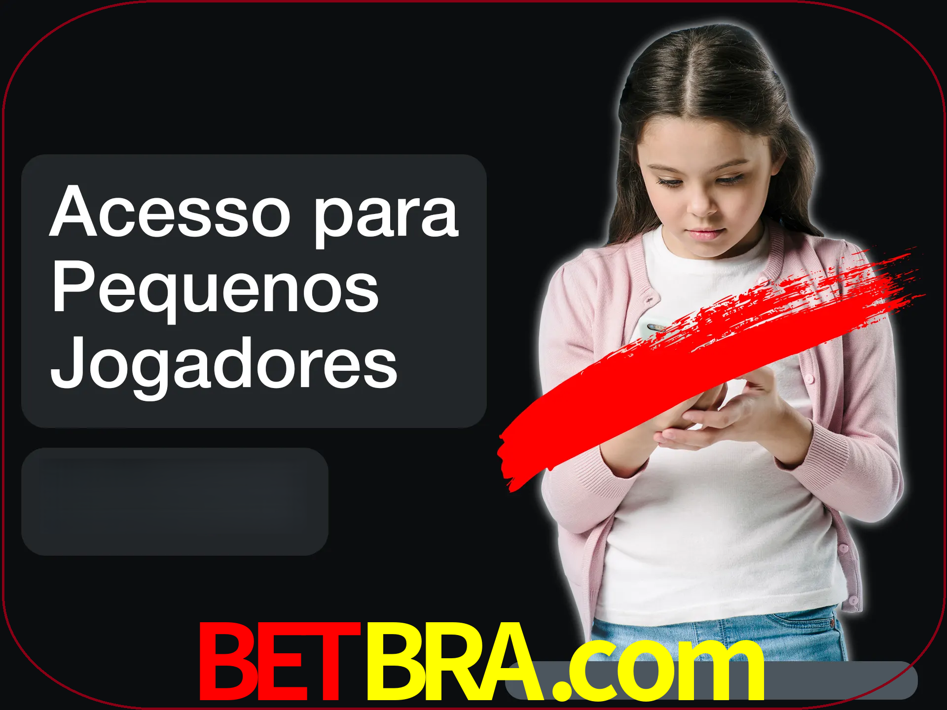 As crianças não podem jogar jogos de cassino.