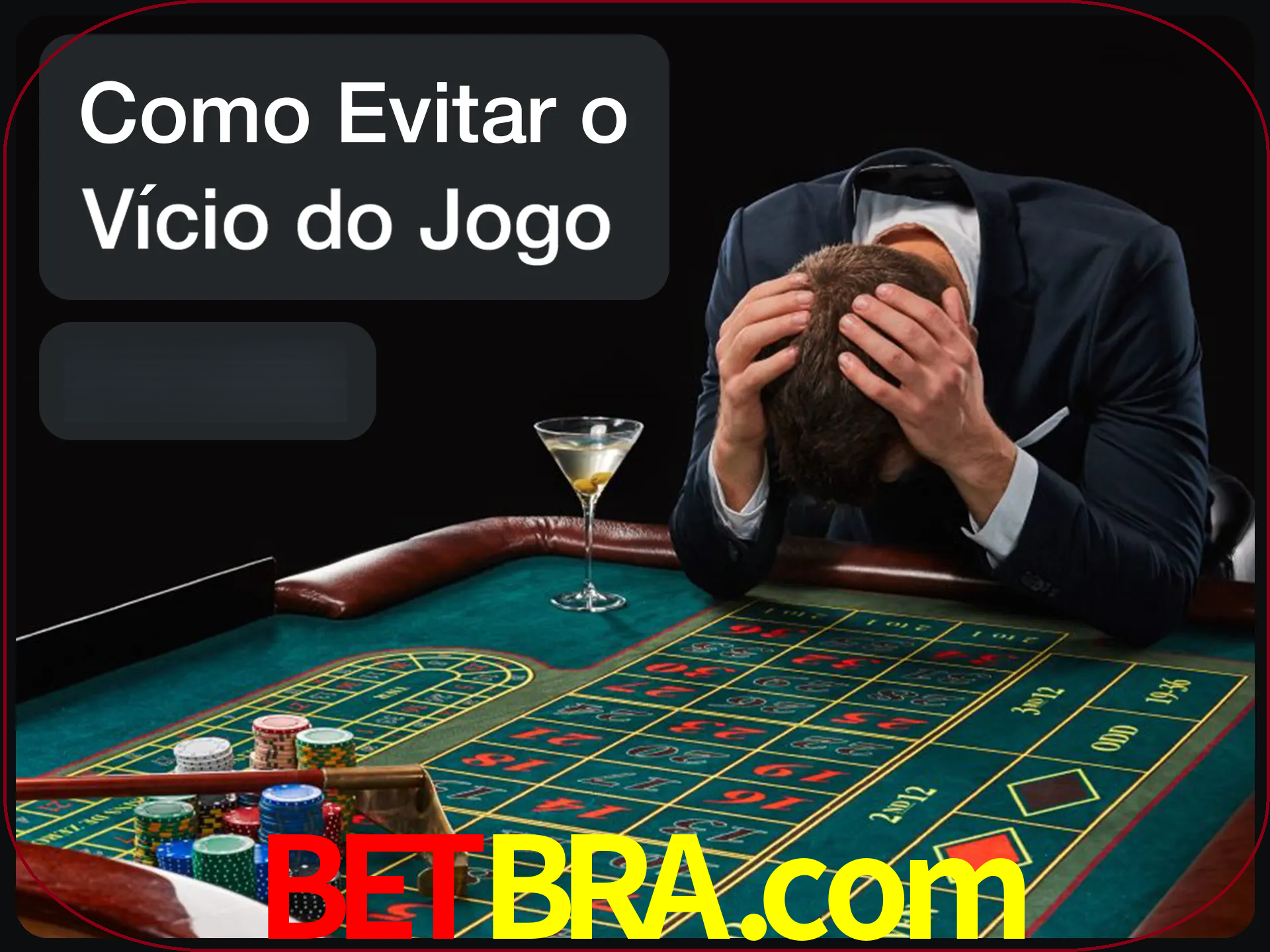 Você é responsável por cada uma de suas apostas.