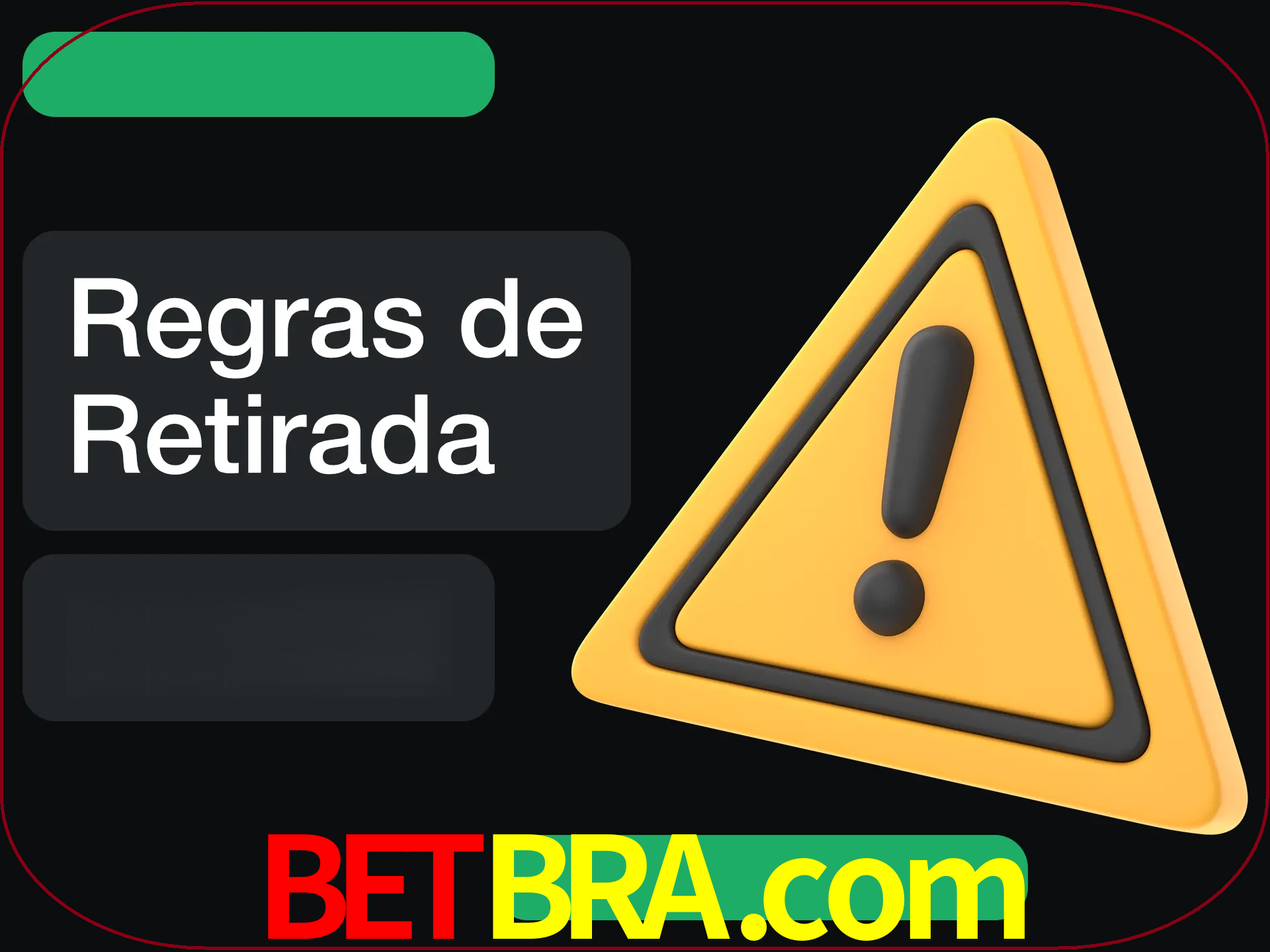 Leia as regras antes de fazer primeiro comdawal.